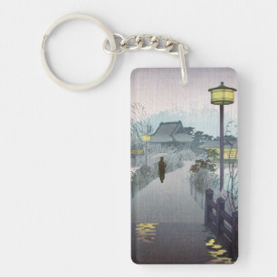 Cool oriental japanese shiro night rain shinobazu key ring