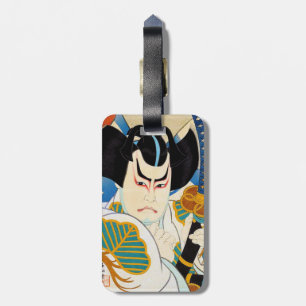 Cool oriental japanese Shunsen Kabuki actor art Luggage Tag