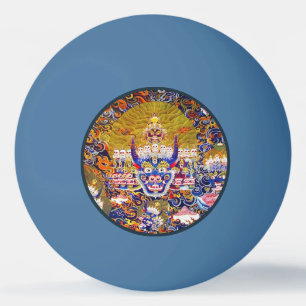 Cool oriental mandala thangka Yamantaka god Ping Pong Ball