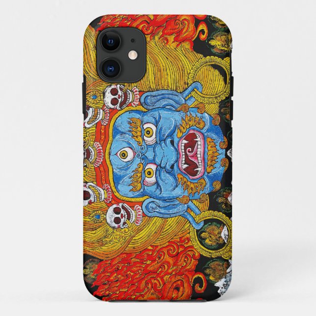 Cool oriental tibetan thangka demon tattoo art Case-Mate iPhone case (Back)