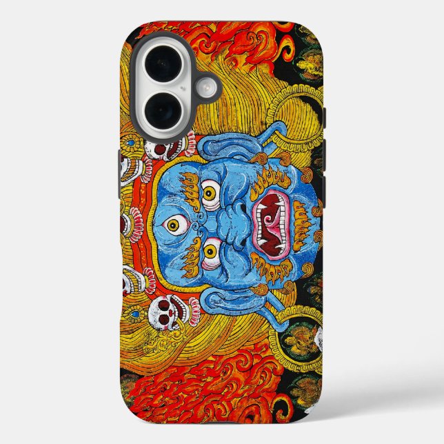 Cool oriental tibetan thangka demon tattoo art Case-Mate iPhone case (Back)