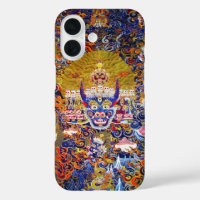 Cool oriental tibetan thangka god tattoo vibrant