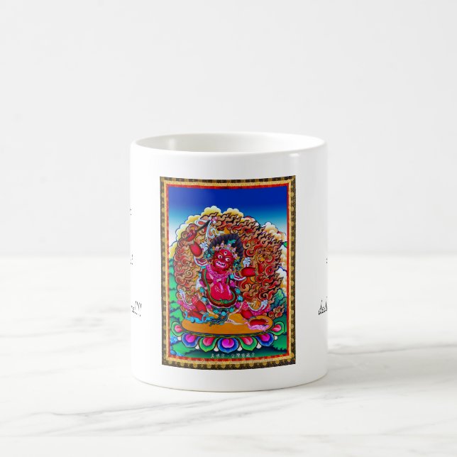 Cool oriental tibetan thangka tattoo Hayagriva Coffee Mug (Center)