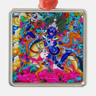 Cool oriental tibetan thangka tattoo Palden Lhamo Metal Tree Decoration