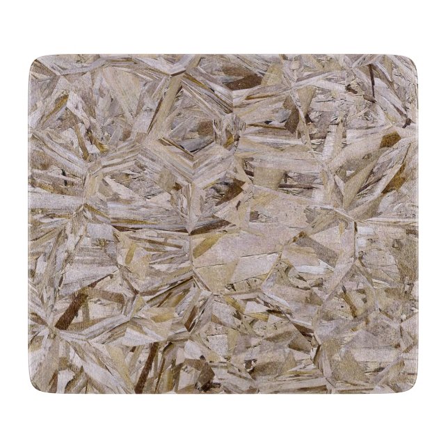 Cool OSB Construction Plywood Texture Print Cutting Board (Front)
