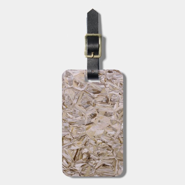 Cool OSB Construction Plywood Texture Print Luggage Tag (Front Vertical)