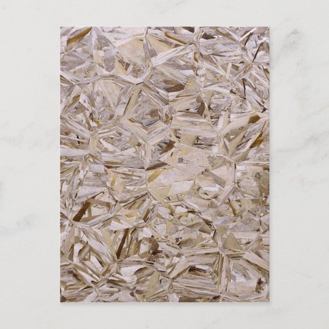 Cool OSB Construction Plywood Texture Print Postcard (Front)