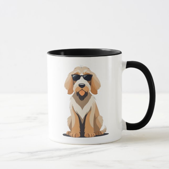 Cool Otterhound with Sunnies Mug (Right)