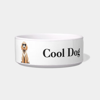 Cool Otterhound with Sunnies Pet Bowl