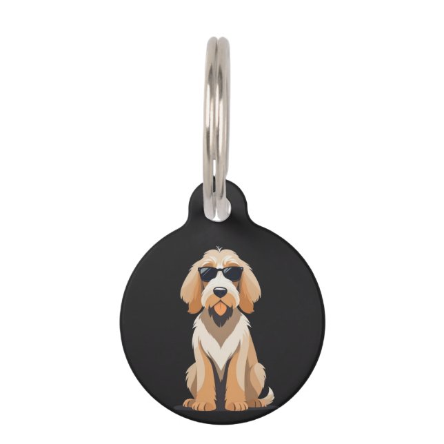 Cool Otterhound with Sunnies Pet Tag (Front)