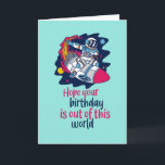 Cool Outer Space Pun Funny Astronaut Birthday Card<br><div class="desc">Funny and cute birthday card for those who love puns and humour. Perfect way to wish your friends and family happy birthday.  Visit our store for more birthday card collection. You'll find something cool,  humourous and sometimes sarcastic birthday cards for your special someone.</div>