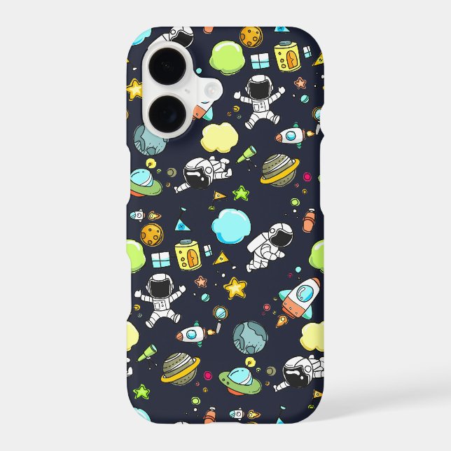 Cool Outer Space Theme - Astronauts & Rocket Ships (Back)