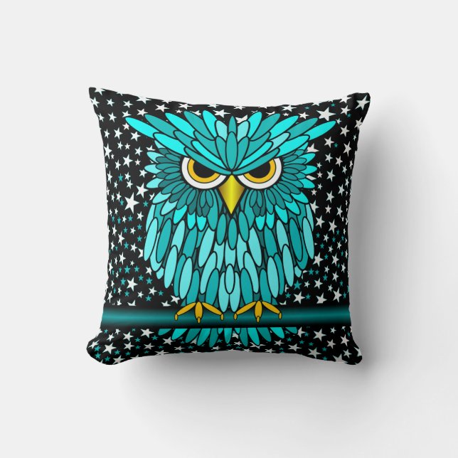cool owl cushion (Front)