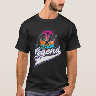 Cool Padel Retro Crossing Rackets Padel Legend T-Shirt