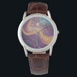 Cool paint spill watch<br><div class="desc">This men's  watch has a very colorful digital design,  its about spilled paint with a touch of digital sparkles added for this final look.</div>