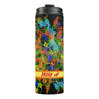 Cool Paint Splotch Fun Artsy Style Design Thermal Tumbler