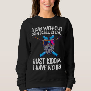Cool Paintball For Men Women Paint Weapon Tactical Sweatshirt
