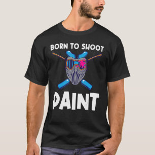 Cool Paintball For Men Women Paint Weapon Tactical T-Shirt