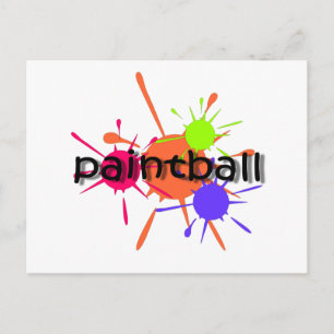 Cool paintball postcard