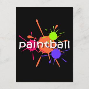 Cool paintball postcard