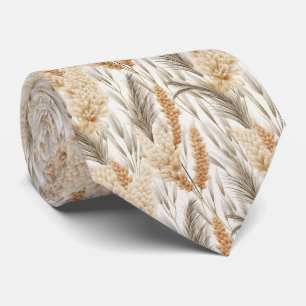Cool Pampas Grass tiled pattern  Tie