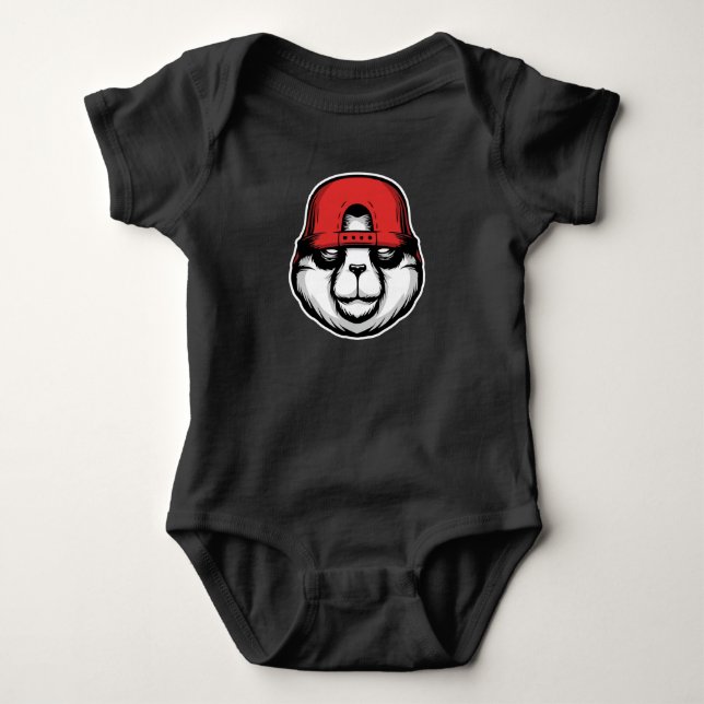 Cool Panda Baby Bodysuit (Front)