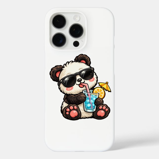 Cool Panda Drink Case-Mate iPhone Case (Back)