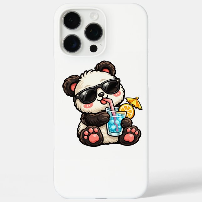 Cool Panda Drink Case-Mate iPhone Case (Back)