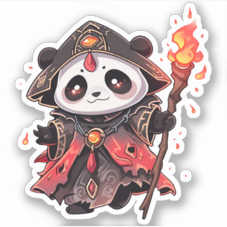 Cool Panda - Fire Demon Wizard