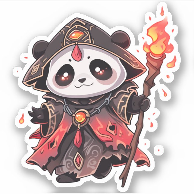 Cool Panda - Fire Demon Wizard (Front)