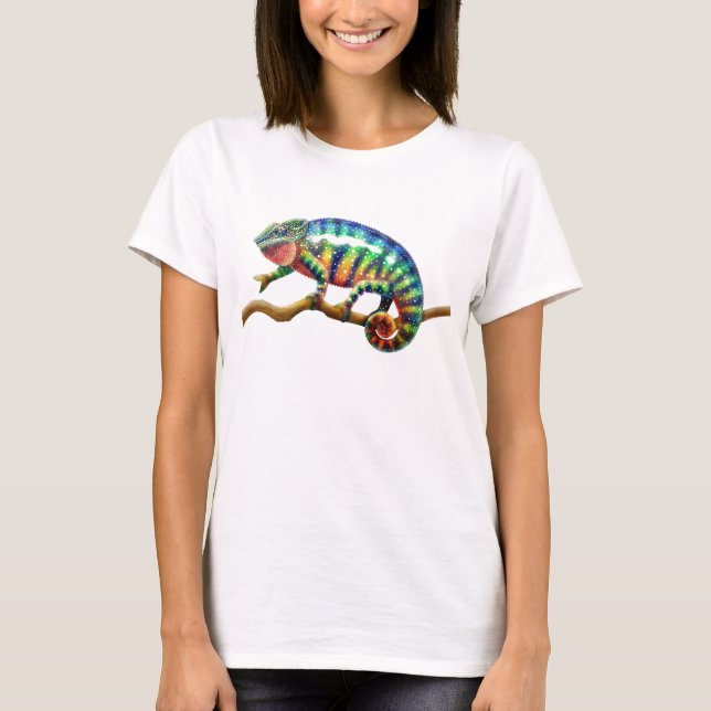 Cool Panther Chameleon Crop Shirt (Front)