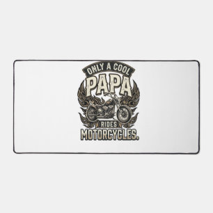 Cool Papa Motorcycle Vintage Biker Desk Mat