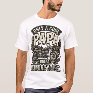 Cool Papa Motorcycle Vintage Biker T-Shirt