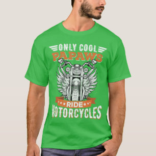 Cool Papaws Ride Motorcycles Bike Cycling for Spor T-Shirt