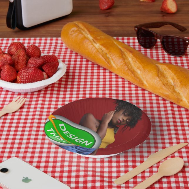 COOL! Paper Bowl - 7" -  Custom Plate (Picnic)