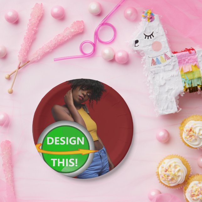 COOL! Paper Plate  - 7" Round -  Custom (Party)