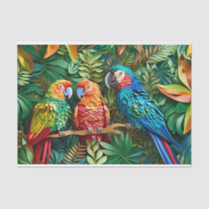 cool Parrot beach lovers Tissue Paper