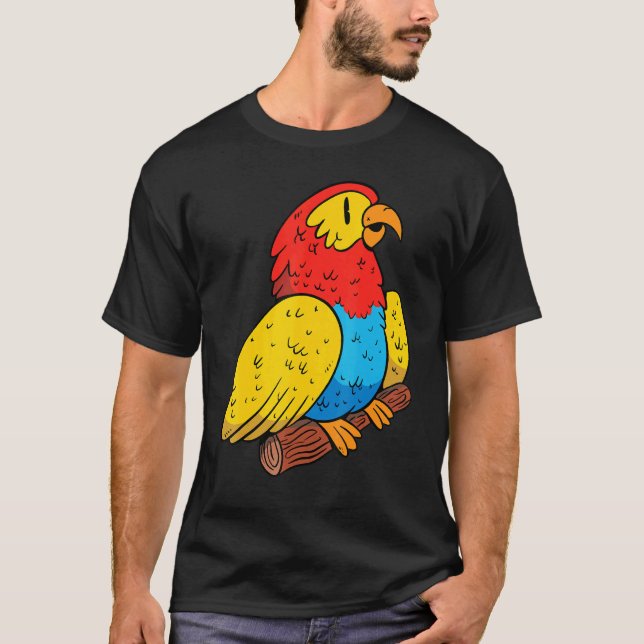 Cool Parrot Birds Parrot Rescue For Men T-Shirt (Front)