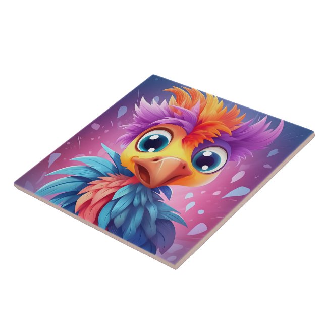 Cool Parrot  Keep or design your own Tile (Side)