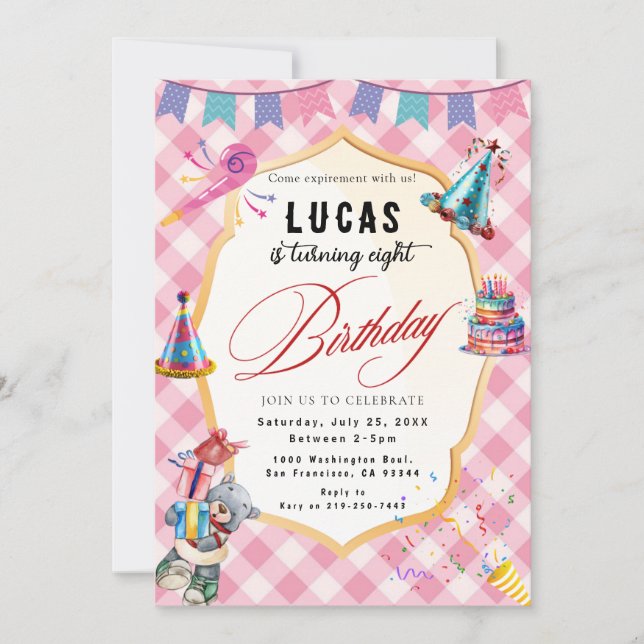 COOL Party Birthday Invitation (Front)