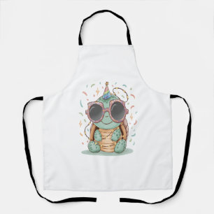 Cool Party Turtle Apron