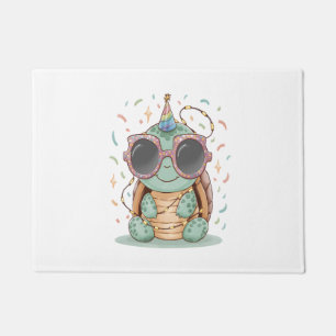 Cool Party Turtle Doormat