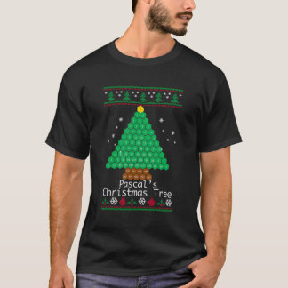 Cool Pascal'S Christmas Tree Sweater Math T Shirt