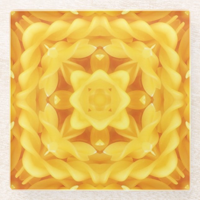 Cool Pasta Glass Coaster (Front)