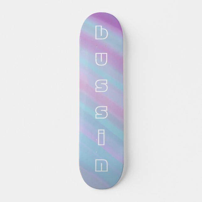 Cool Pastel Bussin Skateboard for Beginners (Front)