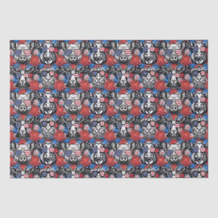 Cool Patriotic Barnyard Animals Tissue Paper