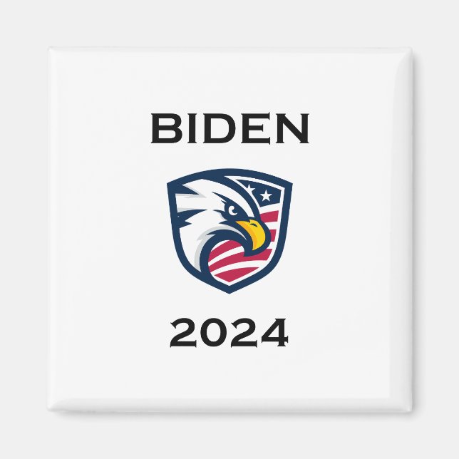 Cool Patriotic Joe Biden 2024 Election Eagle Magnet (Front)