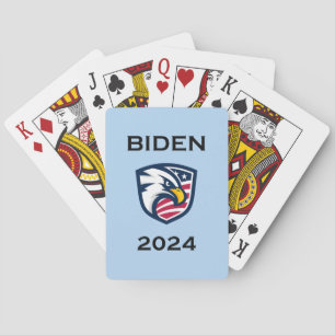 Cool Patriotic Joe Biden 2024 Election Eagle Playing Cards