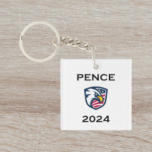 Cool Patriotic Mike Pence 2024 Election Eagle Key Ring