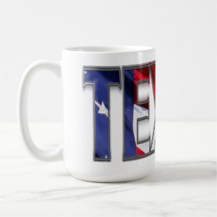Cool Patriotic Texas and The American Flag Coffee Mug